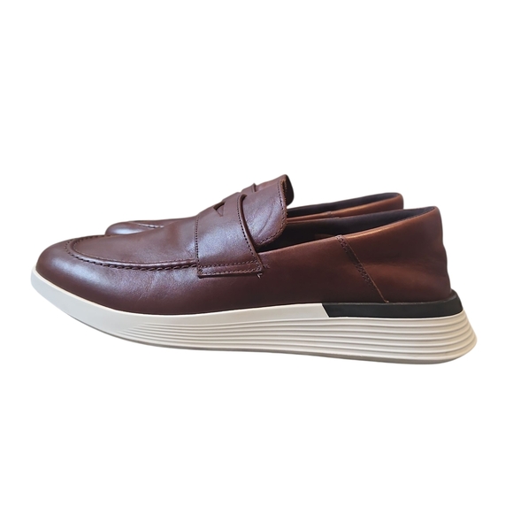 Elegant Brown Leather Slip-On Loafers main image 12